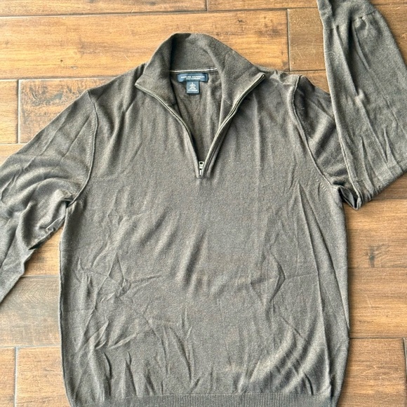 Banana Republic Silk Cashmere 1/4 Zip Sweater — Size L - Picture 8 of 9